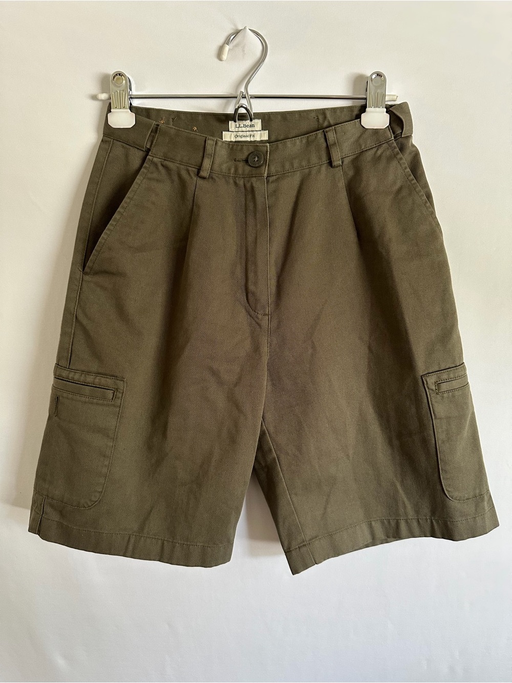 L.L. Bean Original Fit Olive Green Shorts Womens Size 4 High Rise Casual